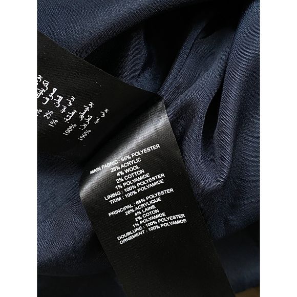 Self-Portrait Off‎ Shoulder Check Plaid Wool Top Womens Size US 2 UK 6 - Picture 10 of 12